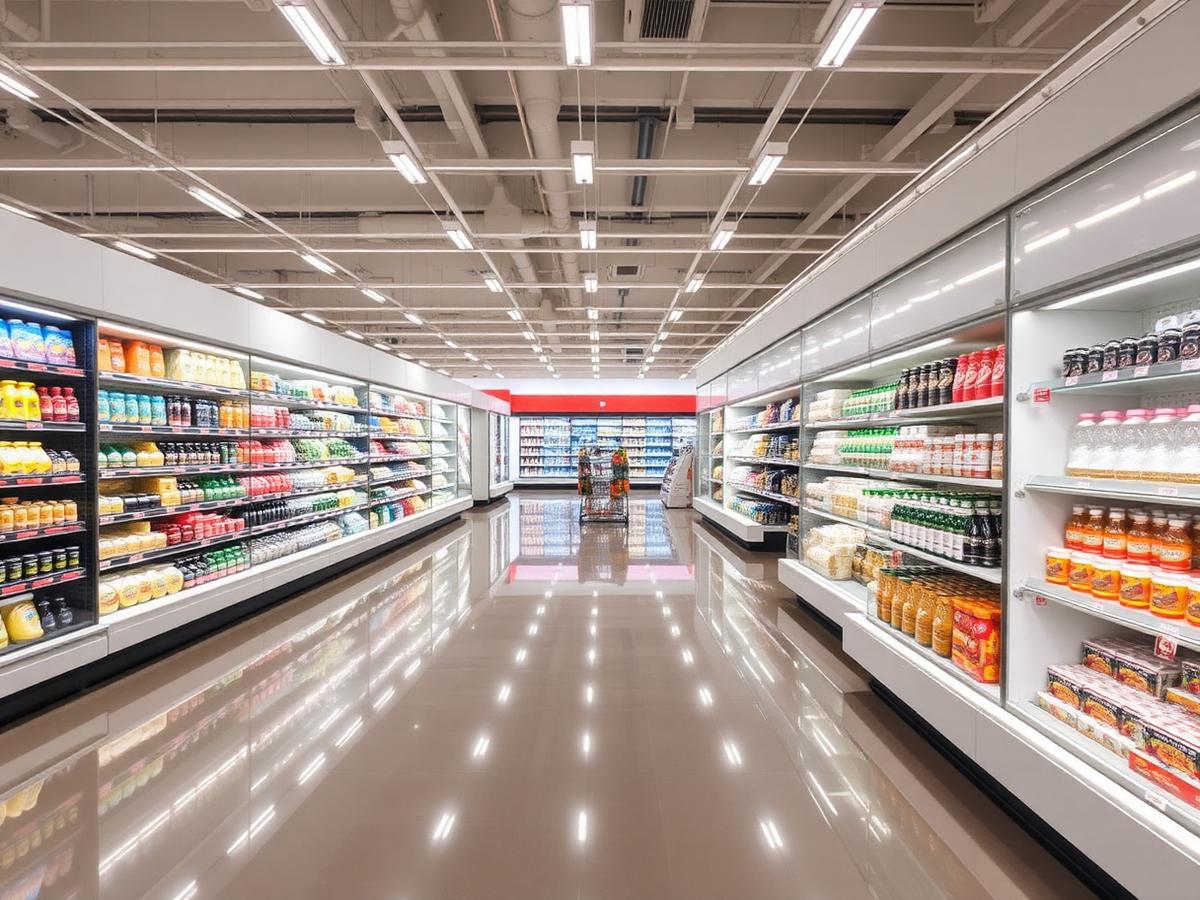 Grande surface au sol impeccable